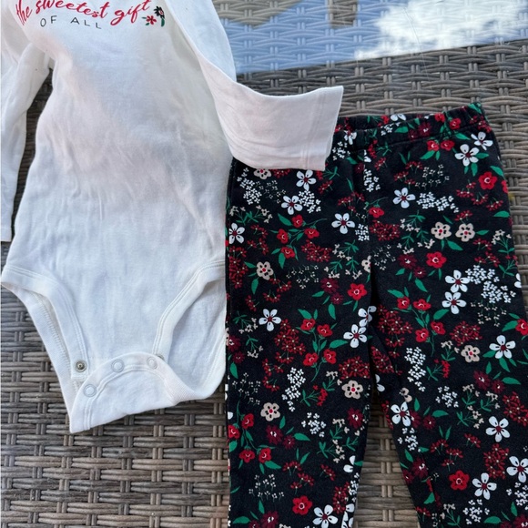 Floral Red and White Kids Pajamas - Picture 4 of 13